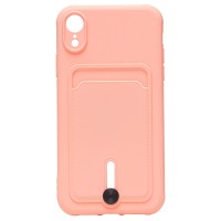 Чехол-накладка для Apple iPhone XR (светло-розовый) - SC304 с картхолдером Чехол-накладка для Apple iPhone XR (светло-розовый) - SC304 с картхолдером