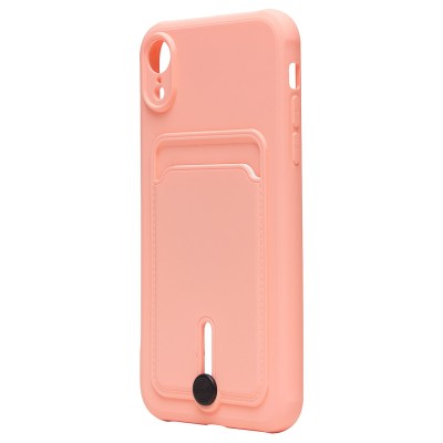 Чехол-накладка для Apple iPhone XR (светло-розовый) - SC304 с картхолдером Чехол-накладка для Apple iPhone XR (светло-розовый) - SC304 с картхолдером