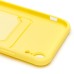 Чехол-накладка для Apple iPhone XR (желтый) - SC304 с картхолдером