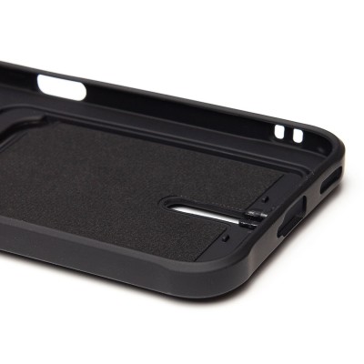 Чехол-накладка для Honor 200 lite (черный) - SC304 с картхолдером