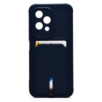 Чехол-накладка для Honor 200 Lite (темно-синий) - SC304 с картхолдером