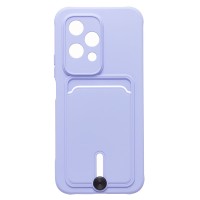 Чехол-накладка для Honor 200 lite (светло-фиолетовый) - SC304 с картхолдером
