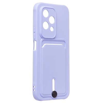 Чехол-накладка для Honor 200 lite (светло-фиолетовый) - SC304 с картхолдером