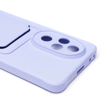 Чехол-накладка для Honor 200 Pro (светло-фиолетовый) - SC304 с картхолдером