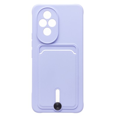 Чехол-накладка для Honor 200 (светло-фиолетовый) - SC304 с картхолдером