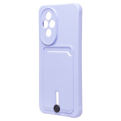 Чехол-накладка для Honor 200 (светло-фиолетовый) - SC304 с картхолдером