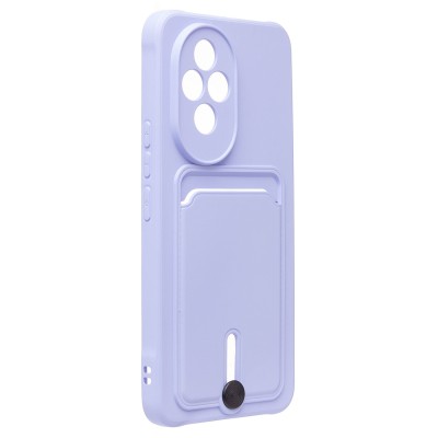 Чехол-накладка для Honor 200 (светло-фиолетовый) - SC304 с картхолдером