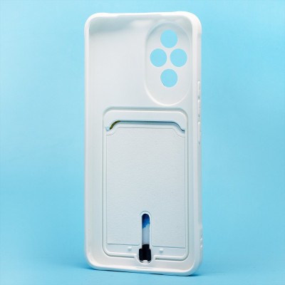 Чехол-накладка для Honor 200 (белый) - SC304 с картхолдером