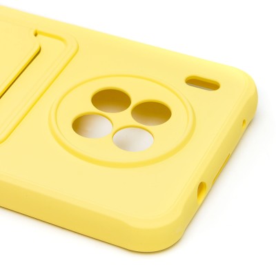 Чехол-накладка для Huawei nova 8i (желтый) - SC304 с картхолдером