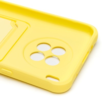 Чехол-накладка для Huawei nova 8i (желтый) - SC304 с картхолдером