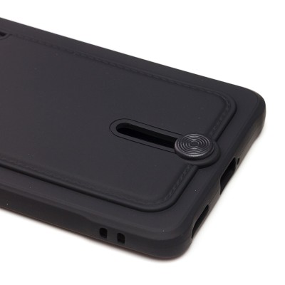 Чехол-накладка для Huawei Nova 9 (черный) - SC304 с картхолдером