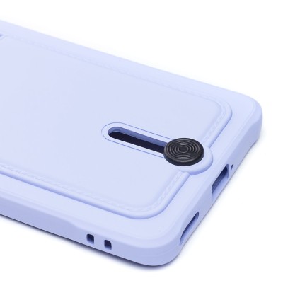Чехол-накладка для Huawaei Honor 50 (светло-фиолетовый) - SC304 с картхолдером