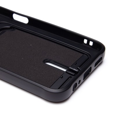 Чехол-накладка для Honor X6b (черный) - SC304 с картхолдером