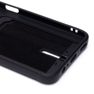 Чехол-накладка для Honor X7b 5G (черный) - SC304 с картхолдером