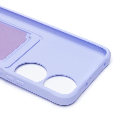 Чехол-накладка для Honor X7b 5G (светло-фиолетовый) - SC304 с картхолдером