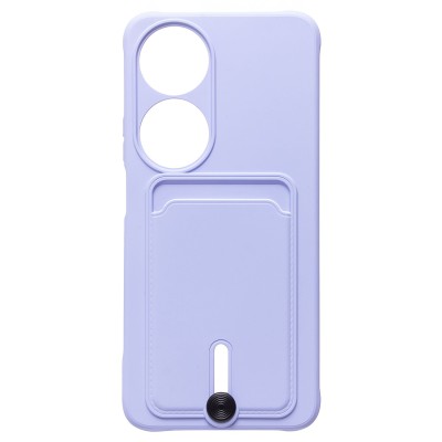 Чехол-накладка для Honor X7b (светло-фиолетовый) - SC304 с картхолдером