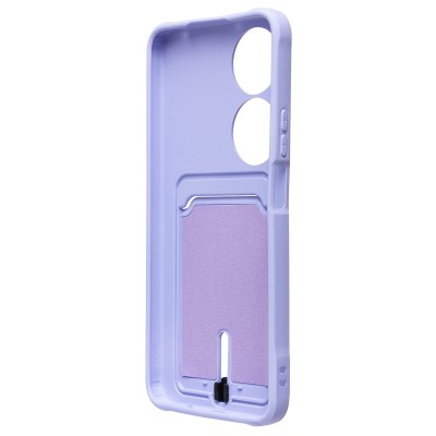 Чехол-накладка для Honor X7b (светло-фиолетовый) - SC304 с картхолдером