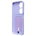 Чехол-накладка для Honor X7b (светло-фиолетовый) - SC304 с картхолдером