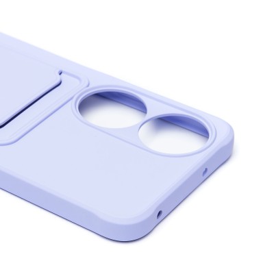 Чехол-накладка для Honor X7b (светло-фиолетовый) - SC304 с картхолдером