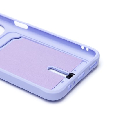 Чехол-накладка для Honor X7b (светло-фиолетовый) - SC304 с картхолдером