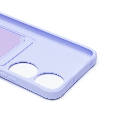 Чехол-накладка для Honor X7b (светло-фиолетовый) - SC304 с картхолдером