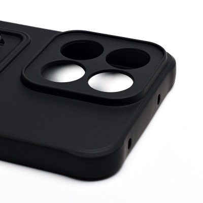 Чехол-накладка для Honor X7c (черный) - SC304 с картхолдером