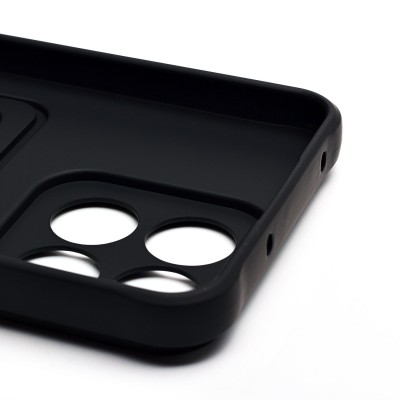 Чехол-накладка для Honor X7c (черный) - SC304 с картхолдером