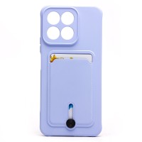 Чехол-накладка для Honor X7c (светло-фиолетовый) - SC304 с картхолдером