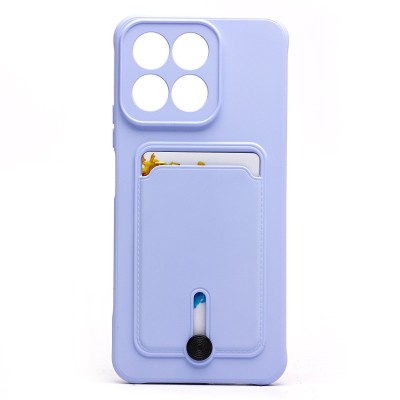 Чехол-накладка для Honor X7c (светло-фиолетовый) - SC304 с картхолдером