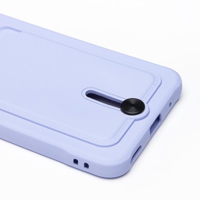 Чехол-накладка для Honor X8a (темно-фиолетовый) - SC304 с картхолдером