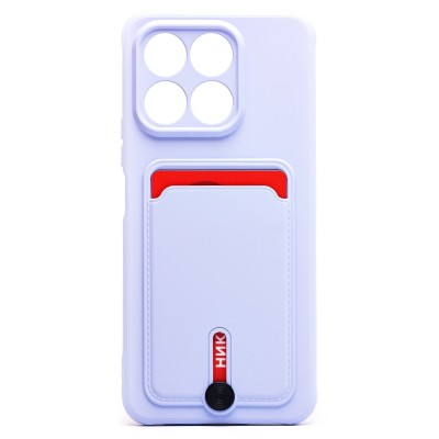 Чехол-накладка для Honor X8a (светло-фиолетовый) - SC304 с картхолдером