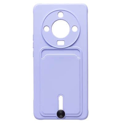 Чехол-накладка для Honor X9b (светло-фиолетовый) - SC304 с картхолдером