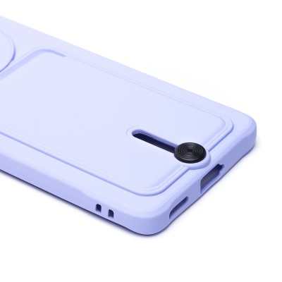 Чехол-накладка для Honor X9b (светло-фиолетовый) - SC304 с картхолдером