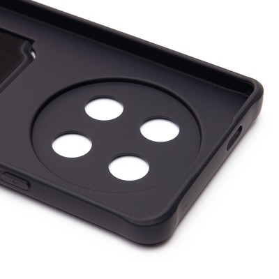 Чехол-накладка для Honor X9c (черный) - SC304 с картхолдером