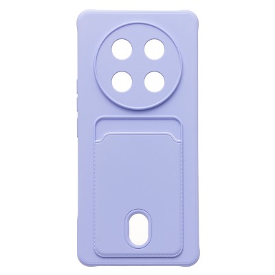 Чехол-накладка для Honor X9c (светло-фиолетовый) - SC304 с картхолдером