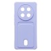 Чехол-накладка для Honor X9c (светло-фиолетовый) - SC304 с картхолдером