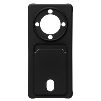 Чехол-накладка для Huawei Honor X9a (черный) - SC304 с картхолдером Чехол-накладка для Huawei Honor X9a (черный) - SC304 с картхолдером