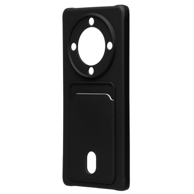 Чехол-накладка для Huawei Honor X9a (черный) - SC304 с картхолдером Чехол-накладка для Huawei Honor X9a (черный) - SC304 с картхолдером