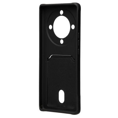 Чехол-накладка для Huawei Honor X9a (черный) - SC304 с картхолдером Чехол-накладка для Huawei Honor X9a (черный) - SC304 с картхолдером