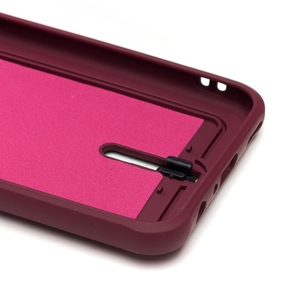 Чехол-накладка для Huawei Honor 10 Lite (бордовый) - SC304 с картхолдером