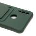 Чехол-накладка для Huawei P Smart 2019 (темно-зеленый) - SC304 с картхолдером