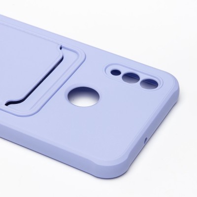 Чехол-накладка для Huawei P Smart 2019 (темно-фиолетовый) - SC304 с картхолдером