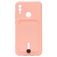 Чехол-накладка для Huawei Honor 10 Lite (светло-розовый) - SC304 с картхолдером