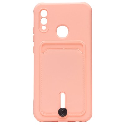 Чехол-накладка для Huawei P Smart 2019 (светло-розовый) - SC304 с картхолдером Чехол-накладка для Huawei P Smart 2019 (светло-розовый) - SC304 с картхолдером