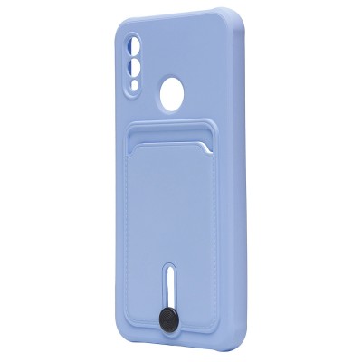 Чехол-накладка для Huawei P Smart 2019 (светло-фиолетовый) - SC304 с картхолдером