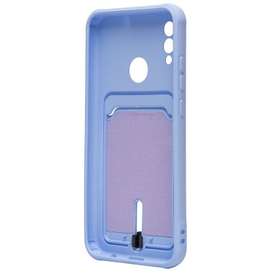 Чехол-накладка для Huawei P Smart 2019 (светло-фиолетовый) - SC304 с картхолдером