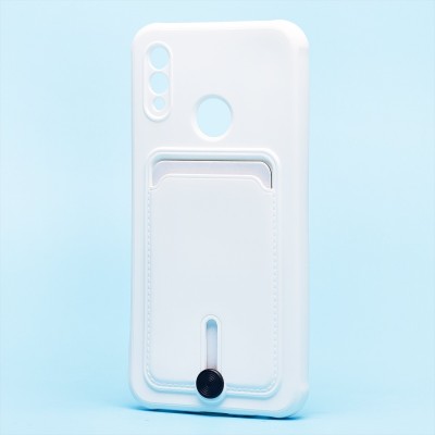 Чехол-накладка для Huawei Honor 10 Lite (белый) - SC304 с картхолдером