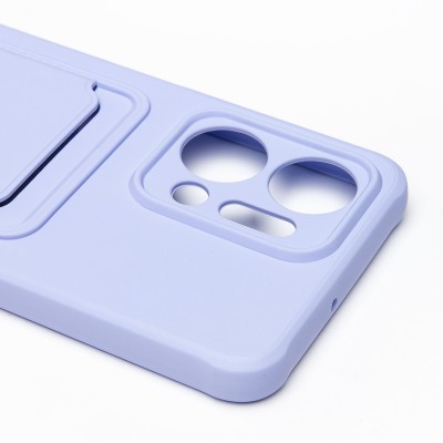 Чехол-накладка для Huawei Honor X7a (темно-фиолетовый) - SC304 с картхолдером