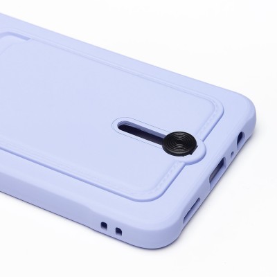 Чехол-накладка для Huawei Honor X7a (темно-фиолетовый) - SC304 с картхолдером