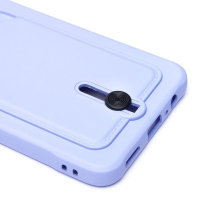 Чехол-накладка для Huawei Honor X7a (светло-фиолетовый) - SC304 с картхолдером